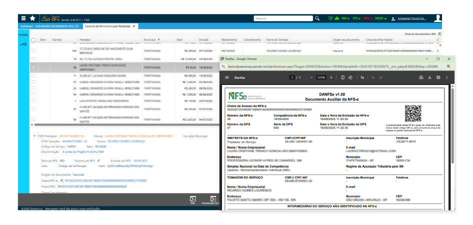 Nota Fiscal de Serviços Eletrônica